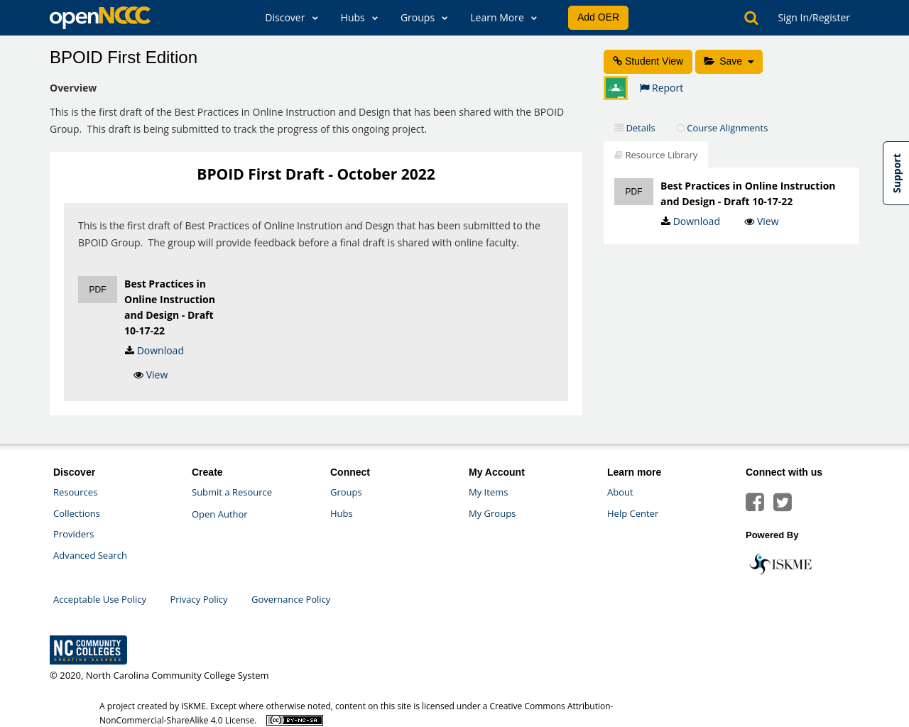 BPOID First Edition | openNCCC
