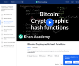 Bitcoin: Cryptographic hash functions