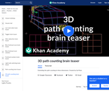 3-D Path Counting Brain Teaser